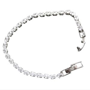 Pretty Bird Jewelry Gold Plated CZ Tennis Bracelet